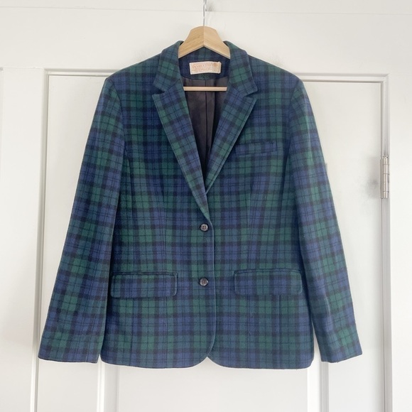Vintage Pendleton Tartan Plaid Wool Blazer - S - Picture 1 of 4